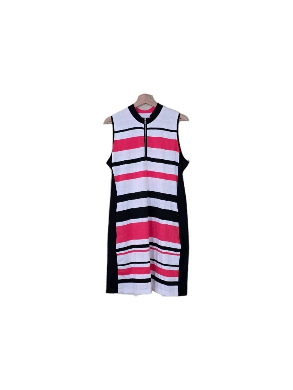 Tail Golf Athletic Wear Dress Womens XL Multicolor Mock Neck Pockets Sleeveless